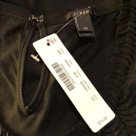 NWT J Crew black sleeveless top - Picture 7 of 8